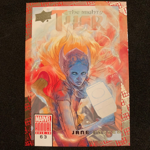 Marvel Annual 2018-19 - 063 - Jane Foster Vintage Trading Card Singles Upper Deck