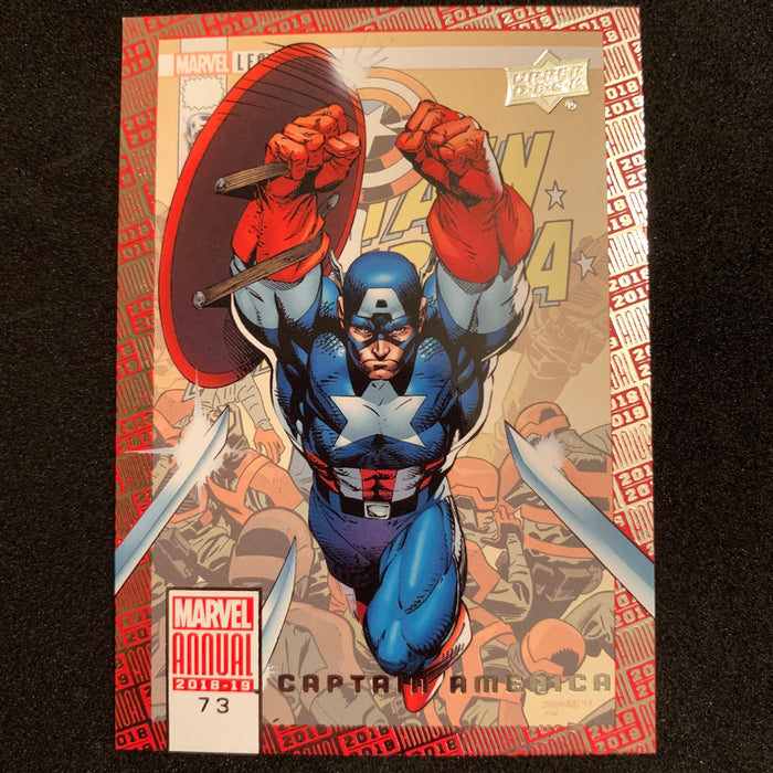 Marvel Annual 2018-19 - 073 - Captain America Vintage Trading Card Singles Upper Deck