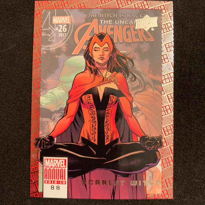 Marvel Annual 2018-19 - 088 - Scarlet Witch Vintage Trading Card Singles Upper Deck