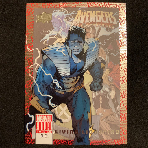Marvel Annual 2018-19 - 090 - Living Lightning Vintage Trading Card Singles Upper Deck