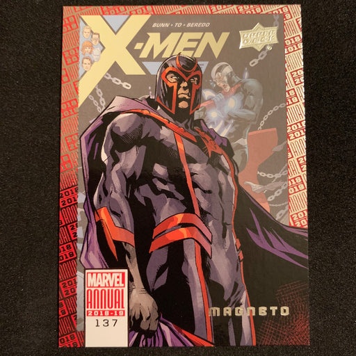 Marvel Annual 2018-19 - 137 - Magneto Vintage Trading Card Singles Upper Deck   
