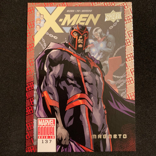 Marvel Annual 2018-19 - 137 - Magneto Vintage Trading Card Singles Upper Deck