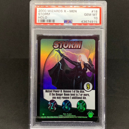 X-Men Trading Card Game - 018 - Storm - PSA 10 Vintage Trading Card Singles Topps   