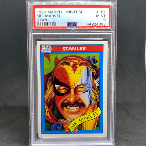 Marvel Universe 1990 - 161 -Stan Lee - Mr. Marvel - PSA 9 Vintage Trading Card Singles Impel   