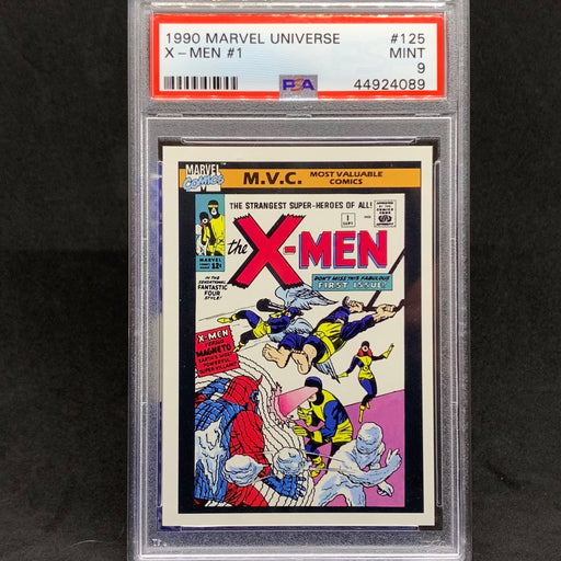 Marvel Universe 1990 - 125 - X-Men #1 - PSA 9 Vintage Trading Card Singles Impel   