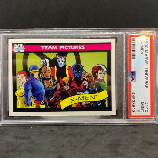 Marvel Universe 1990 - 140 - X-Men - PSA 9 Vintage Trading Card Singles Impel   