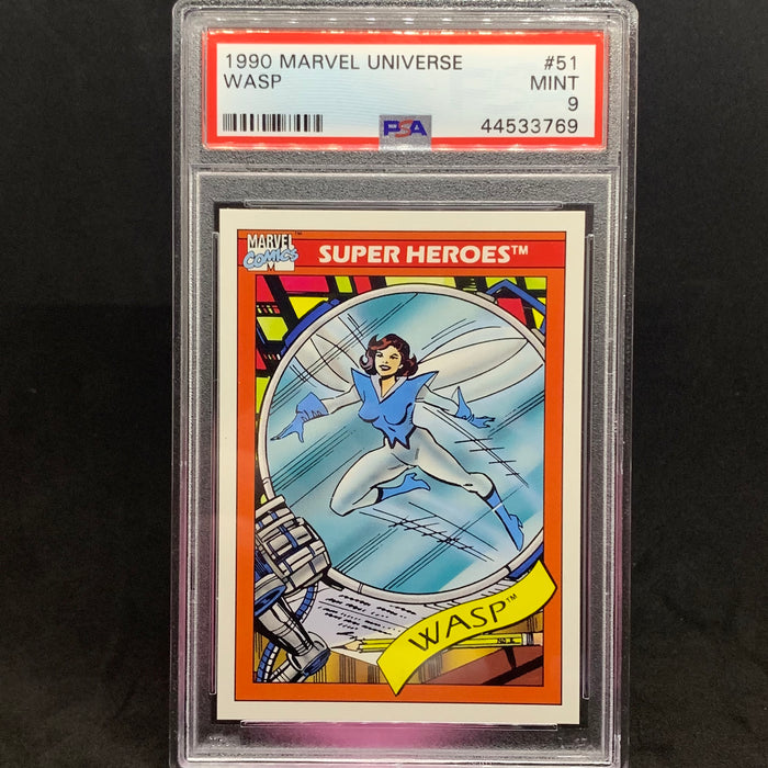 Marvel Universe 1990 - 051 - Wasp - PSA 9 Vintage Trading Card Singles Impel
