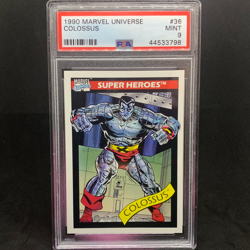 Marvel Universe 1990 - 036 - Colossus - PSA 9 Vintage Trading Card Singles Impel   