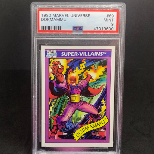 Marvel Universe 1990 - 069 - Dormammu - PSA 9 Vintage Trading Card Singles Impel   