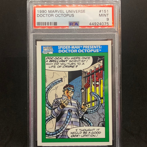 Marvel Universe 1990 - 151 - Spider-Man Presents - Doctor Octopus - PSA 9 Vintage Trading Card Singles Impel