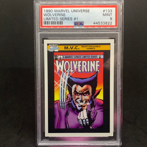 Marvel Universe 1990 - 133 - Wolverine Limited Series #1 - PSA 9 Vintage Trading Card Singles Impel   
