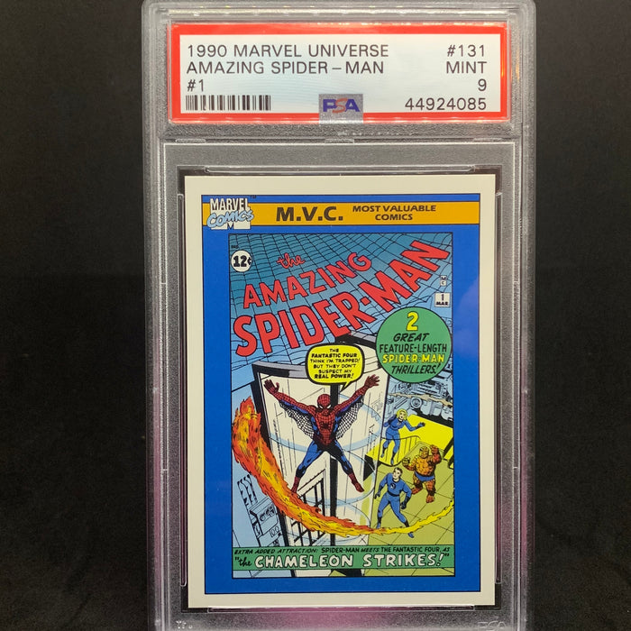 Marvel Universe 1990 - 131 - Amazing Spider-Man #1 - PSA 9 Vintage Trading Card Singles Impel