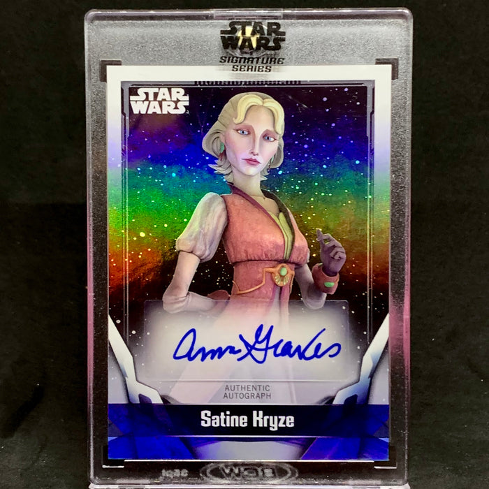 Star Wars Signature Series 2021 - A-AG2 Autograph -Anna Graves as Satine Kryze Vintage Trading Card Singles Topps   
