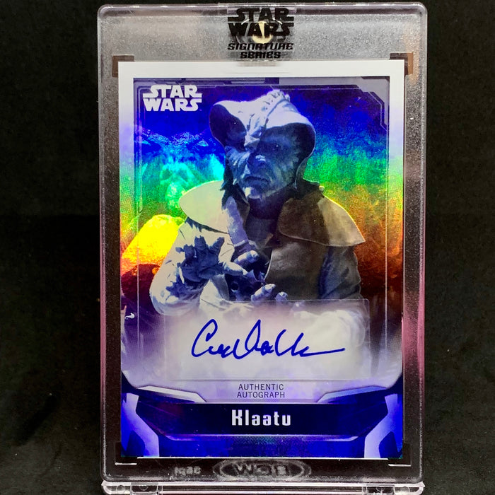Star Wars Signature Series 2021 - A-CDW Autograph - Corey Dee Williams as Klaatu Vintage Trading Card Singles Topps   