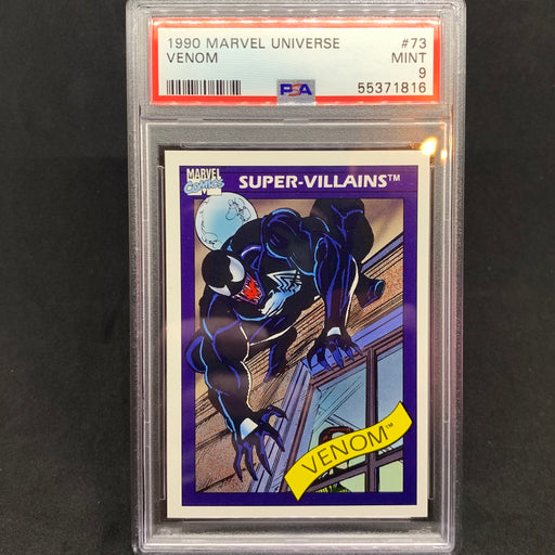 Marvel Universe 1990 - 073 - Venom - PSA 9 Vintage Trading Card Singles Impel   