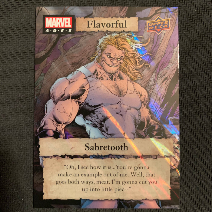 Marvel Ages 2021 - F-43 - Sabretooth SP Vintage Trading Card Singles Upper Deck