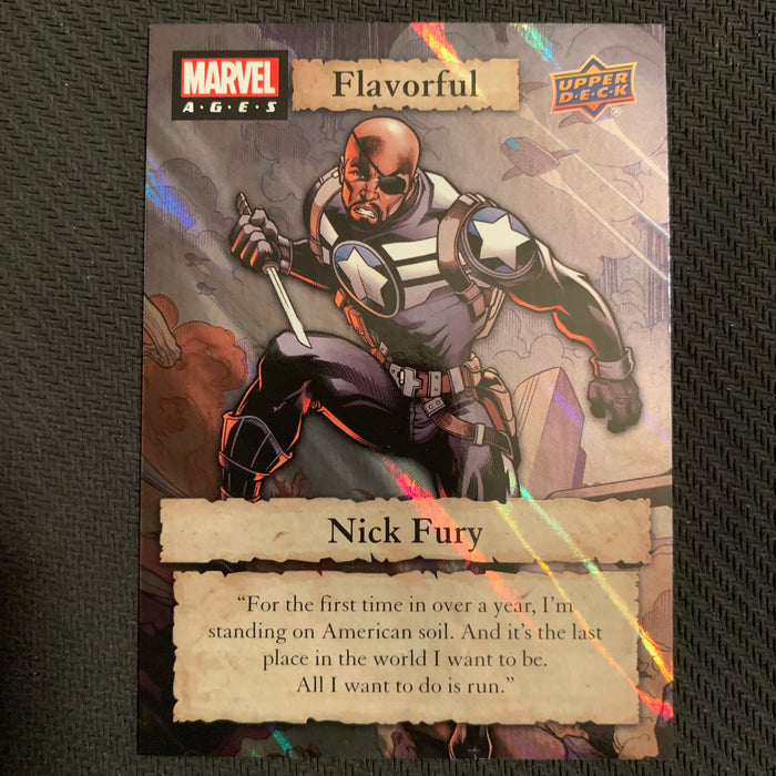 Marvel Ages 2021 - F-36 - Nick Fury Vintage Trading Card Singles Upper Deck