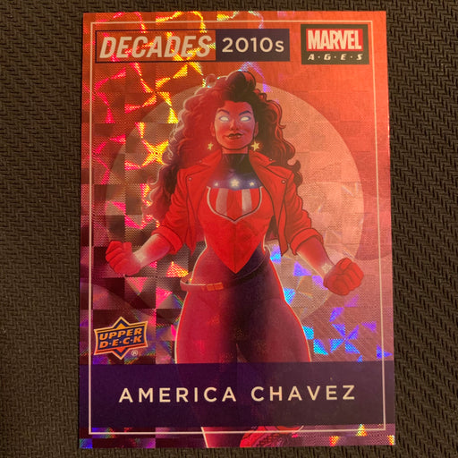 Marvel Ages 2021 - D11-01 - America Chavez Vintage Trading Card Singles Upper Deck   