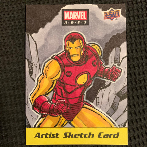 Marvel Ages 2021 - Iron Man Sketch - by Eric Fournier Vintage Trading Card Singles Upper Deck   