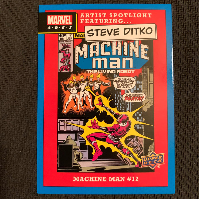 Marvel Ages 2021 - ASF-09  - Machine Man #12 Vintage Trading Card Singles Upper Deck   