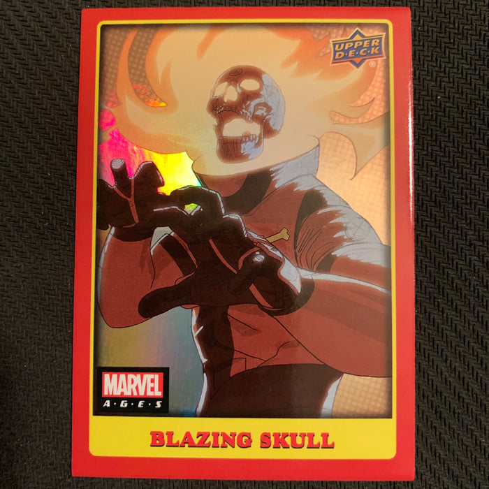 Marvel Ages 2021 - 296F - Blazing Skull Vintage Trading Card Singles Upper Deck   