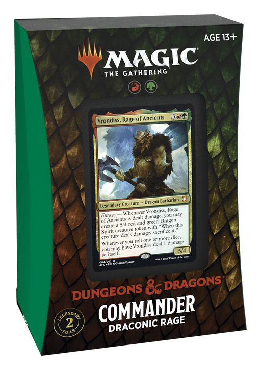 Magic the Gathering CCG: Adventures in the Forgotten Realms Commander - Draconic Rage CCG WIZARDS OF THE COAST, INC   