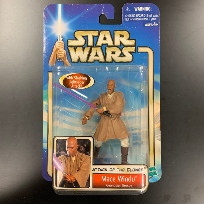 Star Wars - Attack of the Clones - Mace Windu - Genosian Rescue Vintage Toy Heroic Goods and Games   