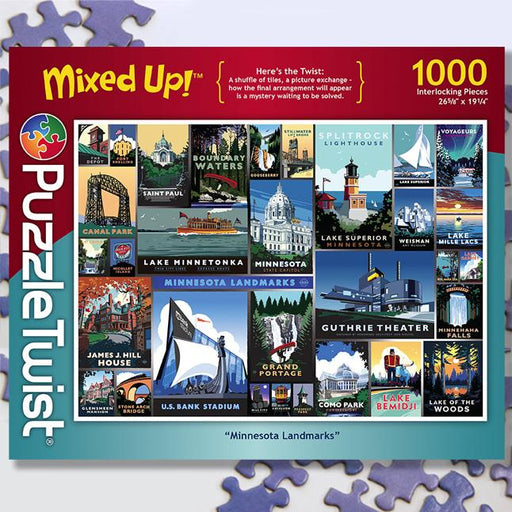 Minnesota Landmarks - 1,000 Pieces Puzzles Heroic Goods and Games   