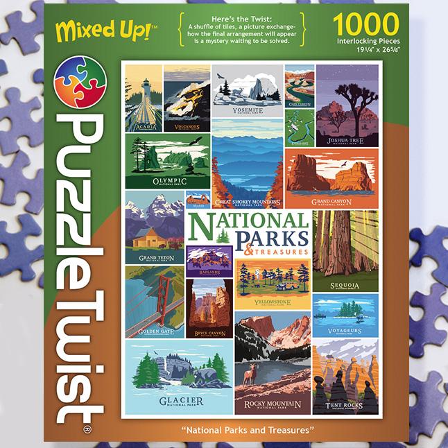 National Parks and Treasures - 1,000 Pieces Puzzles Heroic Goods and Games   