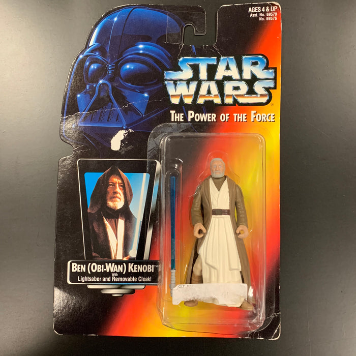 Star Wars - Power of the Force - Ben (Obi-Wan) Kenobi - Orange Card Vintage Toy Heroic Goods and Games   