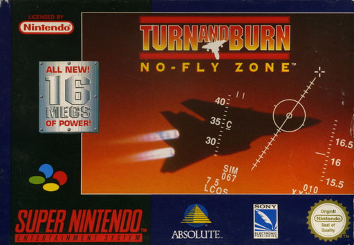 Turn and Burn - No-Fly Zone  - SNES - Loose Video Games Nintendo   