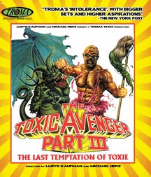 The Toxic Avenger Part III -  The Last Temptation of Toxie - Blu-Ray/DVD- Sealed Media Troma   