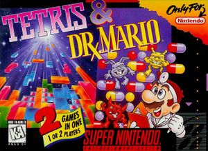 Tetris and Dr Mario - SNES - Loose Video Games Nintendo   