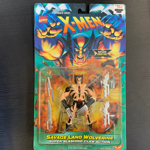 X-Men Toybiz - Wolverine in Savage Land with Wonder Man card - in Package Vintage Toy Heroic Goods and Games   