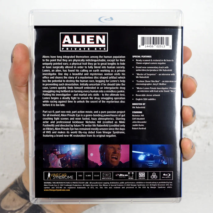 Alien Private Eye - Limited Edition Slipcover - Blu-Ray - Sealed Media Vinegar Syndrome   