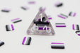 Asexual Flag RPG Dice Set Accessories Foam Brain   