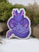 Purple Dragon With Polyhedral Dice Sticker - 2.5" Gift Mimic Gaming Co   