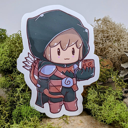 Chibi Ranger Hit Dice Sticker - 2.5" Gift Mimic Gaming Co   