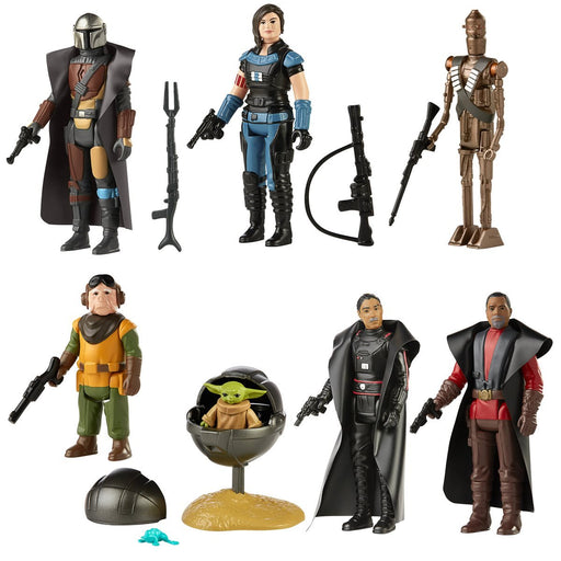 Star Wars - The Mandalorian Retro Collection - Case of 8 Figures Vintage Toy Heroic Goods and Games   