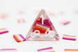 Lesbian Flag RPG Dice Set Accessories Foam Brain   
