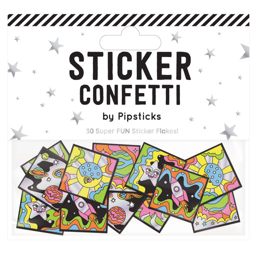 Far-Out In Space Sticker Confetti Gift Pipsticks   