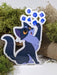 Cat Batting Polyhedral Dice Sticker - 2.5" Gift Mimic Gaming Co   