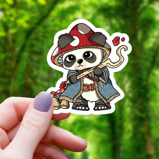 Panda Druid RPG Inspired Sticker - 3" Gift Mimic Gaming Co   