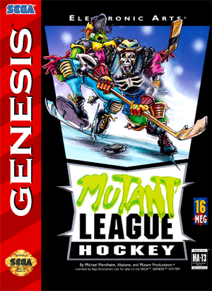 Mutant League Hockey - Genesis - Loose Video Games Sega   