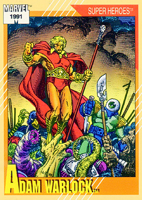 Marvel Universe 1991 - 029 - Adam Warlock Vintage Trading Card Singles Impel