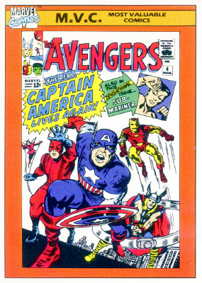 Marvel Universe 1990 - 136 - Avengers #4 Vintage Trading Card Singles Impel   