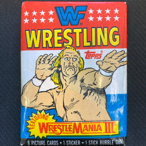 WWF Wrestlemania III 1987 Trading Card Pack Vintage Trading Cards Heroic Goods and Games   