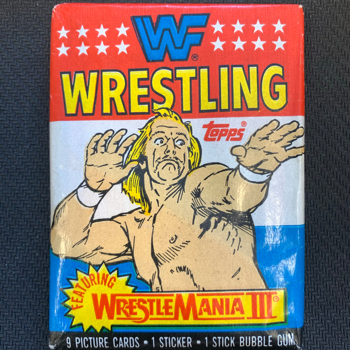 WWF Wrestlemania III 1987 Trading Card Pack Vintage Trading Cards Heroic Goods and Games   