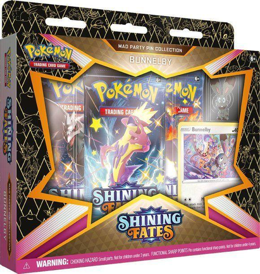 Pokemon TCG: Shining Fates Collection - Mad Party Pin Collection - Bunnelby CCG POKEMON COMPANY INTERNATIONAL   