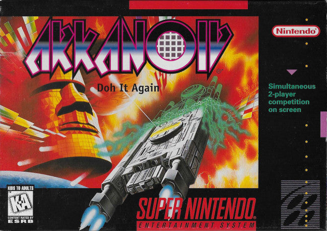 Arkanoid - Doh it Again!  - SNES - Loose Video Games Nintendo   